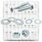 Boltsandnuts.Com Inch Grade 5 Hex Cap Screws, Hex Nuts, Flat & Lock Washers - 3400 PCS Assortment Kit #179 - alternate 1